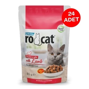 Ro-Cat Kuzulu Yetişkin Yaş Kedi Maması 85 Gr X 24 Adet