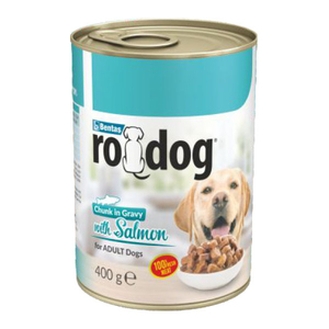 Ro-Dog Parça Etli Somonlu Yetişkin Köpek Yaş Maması 400 Gr - 1