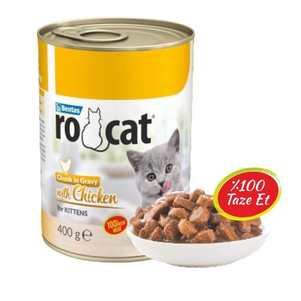 Ro-Cat Parça Etli Tavuklu Yavru Kedi Konservesi 400 Gr - 2