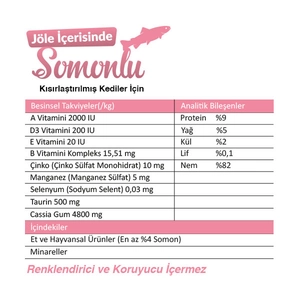 Ro-Cat Somonlu Kısırlaştırılmış Yaş Kedi Maması 85 Gr - 3