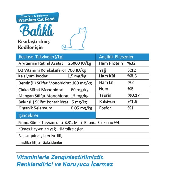 Ro-Cat Sterilised Somonlu Kısırlaştırılmış Kedi Maması 15 Kg - 2