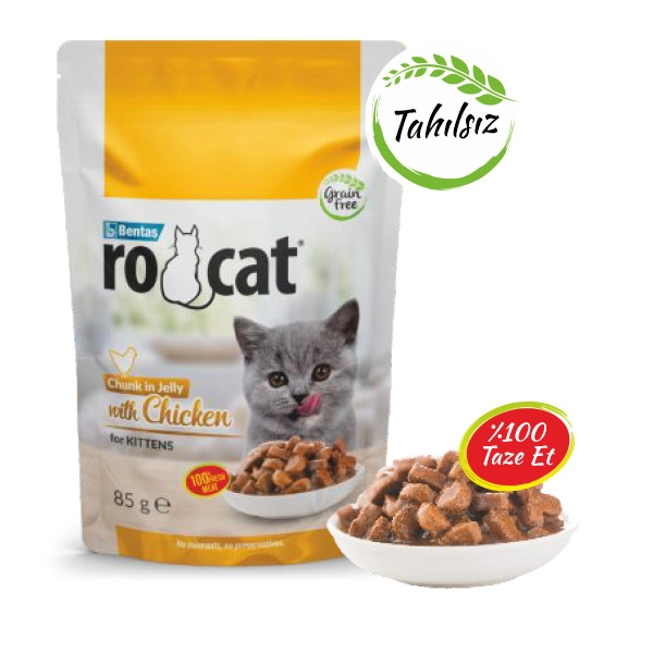 Ro-Cat Tavuklu Yavru Yaş Kedi Maması 85 Gr - 2