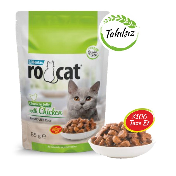 Ro-Cat Tavuklu Yetişkin Yaş Kedi Maması 85 Gr - 2