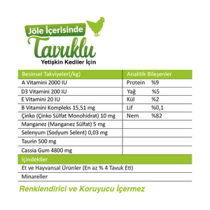 Ro-Cat Tavuklu Yetişkin Yaş Kedi Maması 85 Gr - 3