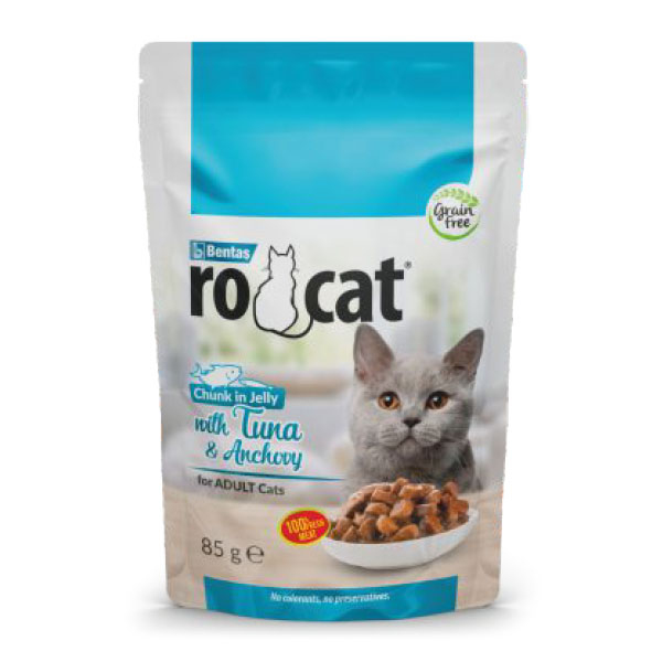 Ro-Cat Ton Balıklı ve Hamsili Yetişkin Yaş Kedi Maması 85 Gr - 1