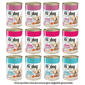 Ro-Dog Karışık Köpek Yaş Maması 400 gr X 12 Adet