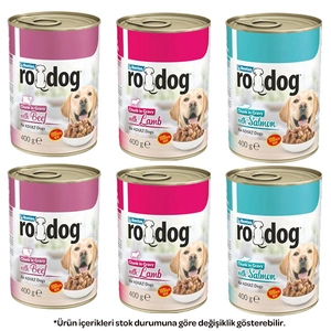 Ro-Dog Karışık Köpek Yaş Maması 400 gr X 6 Adet
