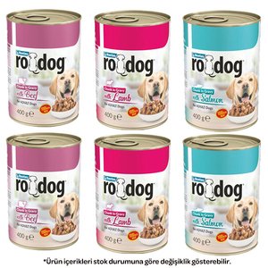 Ro-Dog Karışık Köpek Yaş Maması 400 gr X 6 Adet