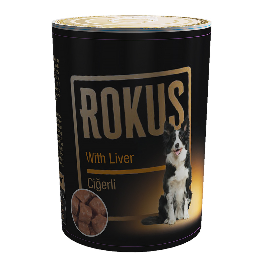 Rokus Ciğerli Köpek Yaş Maması 410 gr - 1