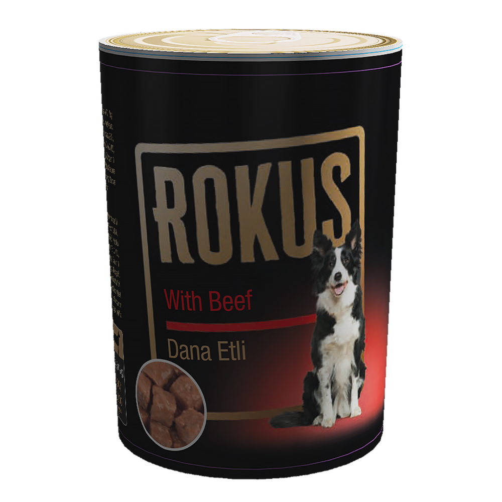 Rokus Dana Etli Köpek Yaş Maması 410 gr - 1