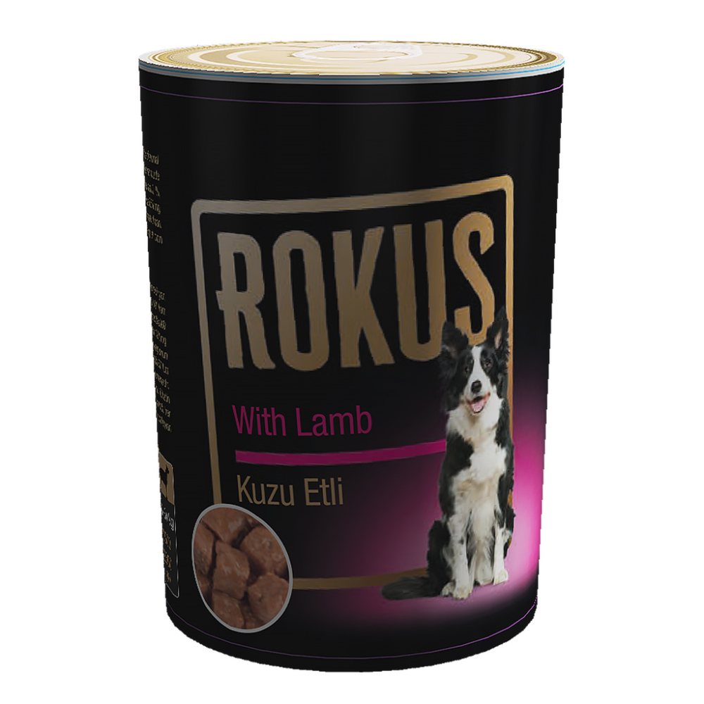 Rokus Kuzu Etli Köpek Yaş Maması 410 gr - 1