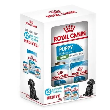 Royal Canin Box Mini Puppy Yavru Köpek Maması 2 Kg + 2 Adet Mini Puppy Yaş Mama Hediyeli - 2