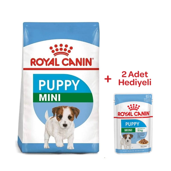 Royal Canin Box Mini Puppy Yavru Köpek Maması 2 Kg + 2 Adet Mini Puppy Yaş Mama Hediyeli - 1