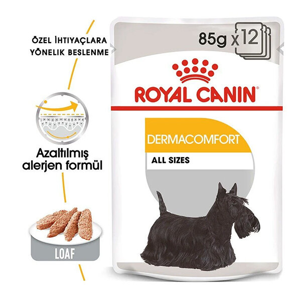 Royal Canin Dermacomfort Deri Besleyici Köpek Yaş Maması 85 GR x 12 Adet - 1