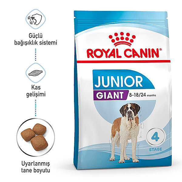 Royal Canin Giant Junior Dev Irk Yavru Köpek Mamasi 15 kg - 1