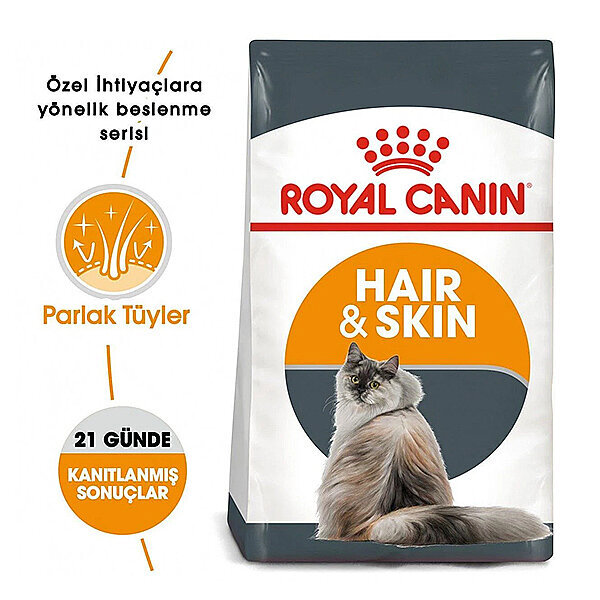 Royal Canin Hair Skin Uzun Tüylü Kedi Maması 4 KG