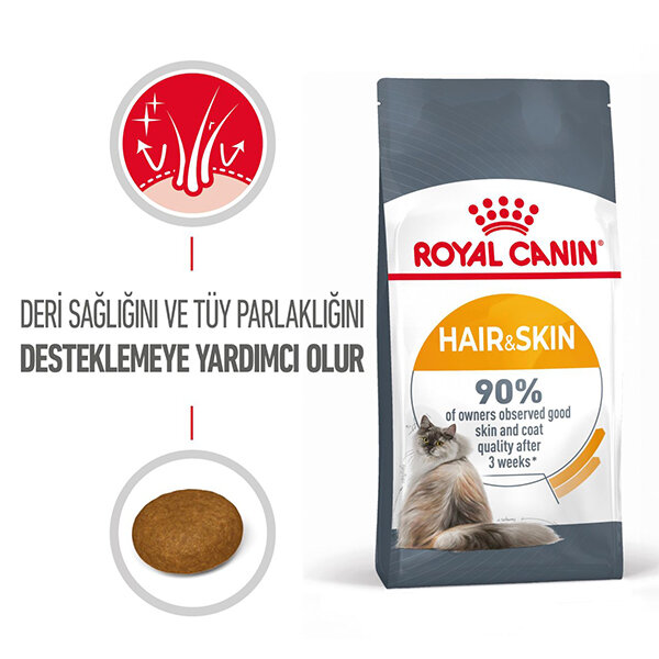 Royal Canin Hair&Skin Hassas Tüylü Kedi Maması 10 kg - 1