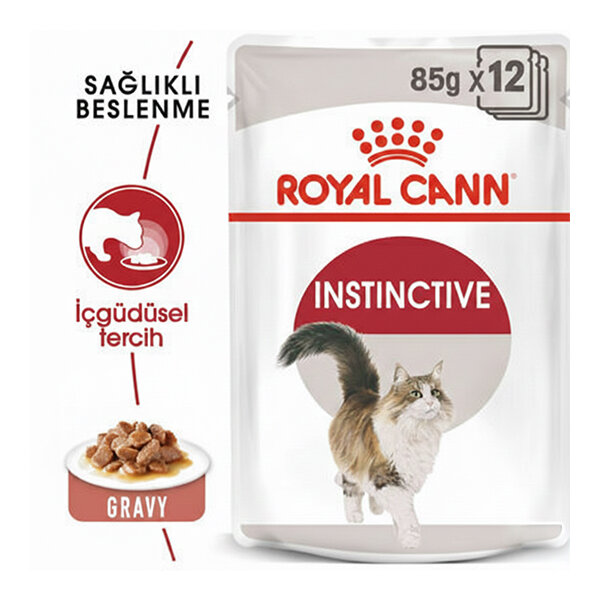 Royal Canin İnstinctive Gravy Kedi Yaş Maması 85 GR * 12 ADET - 1