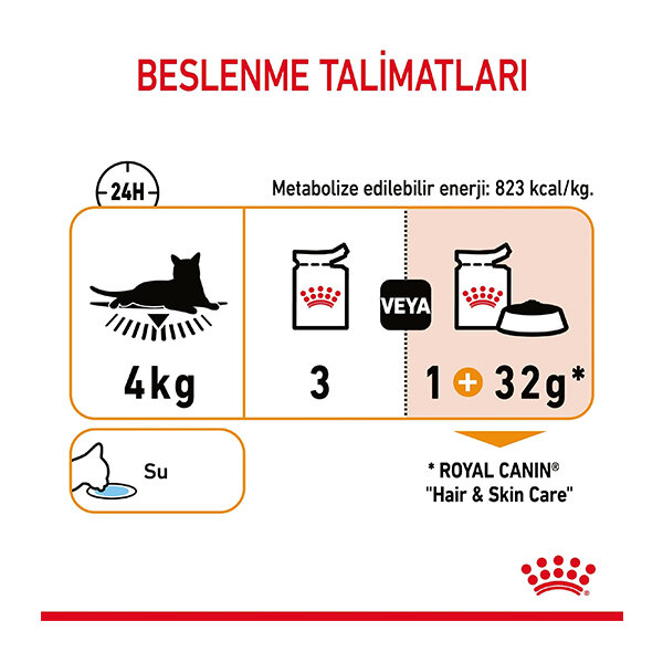 Royal Canin Hair&Skin Jelly Kedi Yaş Maması 85 GR * 12 ADET - 4