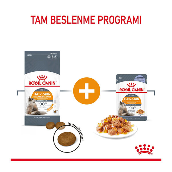 Royal Canin Hair&Skin Jelly Kedi Yaş Maması 85 GR - 5