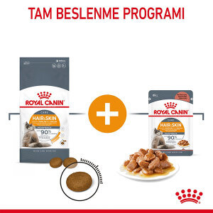 Royal Canin Hair&Skin Gravy Kedi Yaş Maması 85 gr * 12 Adet - 5