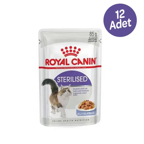 Royal Canin Sterilised Jelly Kısırlaştırılmış Kedi Yaş Maması 85 GR*12 Adet - 1