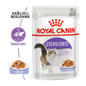 Royal Canin Sterilised Jelly Kısırlaştırılmış Kedi Yaş Maması 85 GR