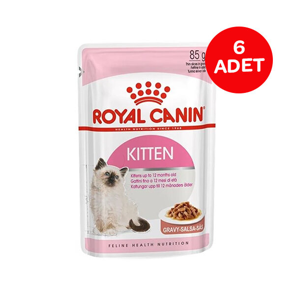 Royal Canin Kitten Gravy İnstinctive Yaş Kedi Maması 85 GR x 6 Adet - 1