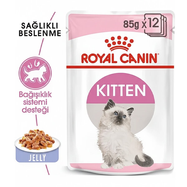 Royal Canin Kitten Jelly Yavru Kedi Yaş Maması 85 GR * 12 Adet - 1