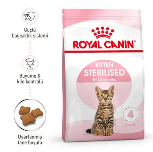 Royal Canin Kitten Sterilised Kısırlaştırılmış Yavru Kedi Maması 2 Kg - 2