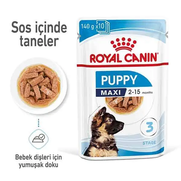 Royal Canin Maxi Puppy Yaş Yavru Köpek Maması 140 gr - 2