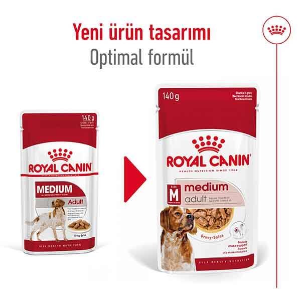 Royal Canin Medium Adult Yaş Köpek Maması 140 gr - 3