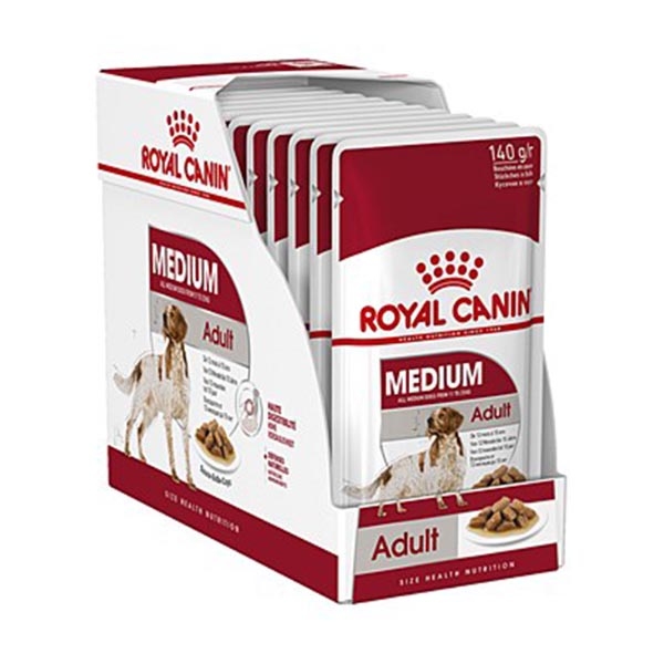 Royal Canin Medium Adult Köpek Yaş Maması 140 g (10 Adet) - 1