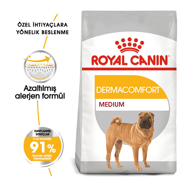 Royal Canin Medium Dermacomfort Yetişkin Köpek Maması 12 kg - 1