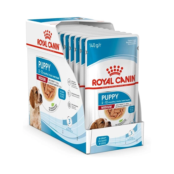 Royal Canin Medium Puppy Yaş Yavru Köpek Maması 140 gr * 10'lu - 1