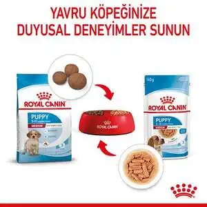 Royal Canin Medium Puppy Yaş Yavru Köpek Maması 140 gr - 3