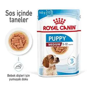 Royal Canin Medium Puppy Yaş Yavru Köpek Maması 140 gr - 2