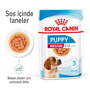 Royal Canin Medium Puppy Yaş Yavru Köpek Maması 140 gr - 1