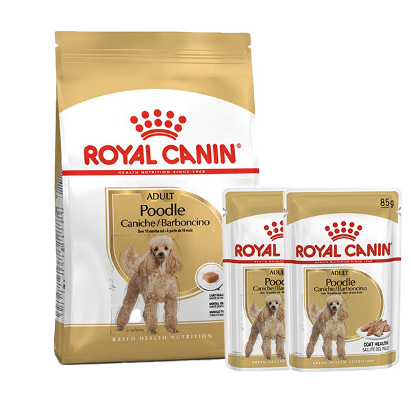 Royal Canin Poodle Köpek Maması 3 KG + 2 Adet Yaş Mama - 1