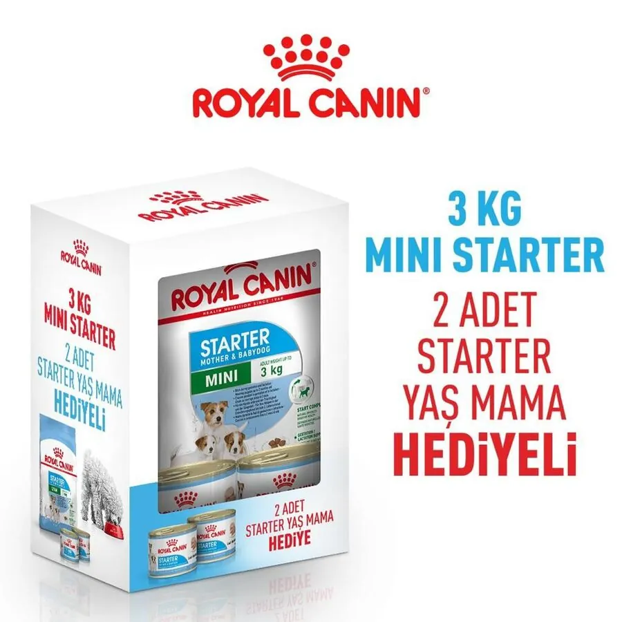 Royal Canin Mini Starter Hediyeli Yavru Köpek Maması 3 KG - 1