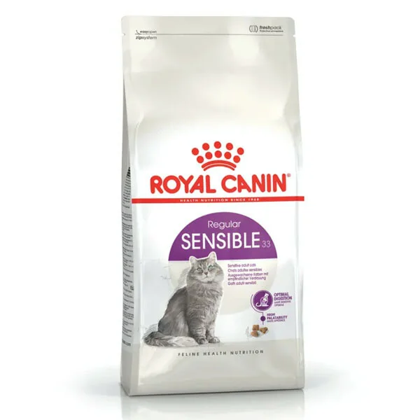 Royal Canin Sensible 33 Hassas Sindirim Sistemli Kediler İçin Yetişkin Kedi Maması 10 kg - 1