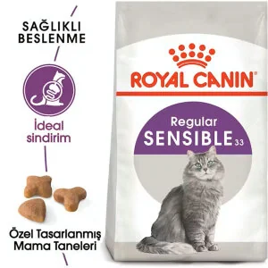 Royal Canin Sensible 33 Hassas Sindirim Sistemli Kediler İçin Yetişkin Kedi Maması 10 kg - 2
