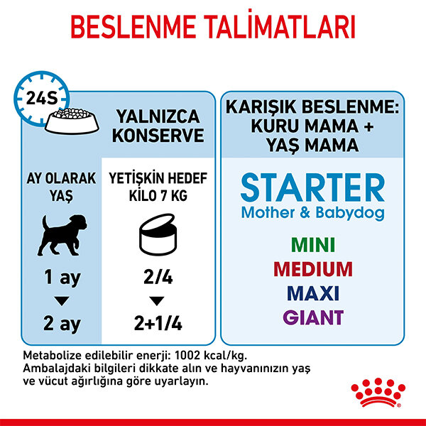 Royal Canin Starter Mousse Yavru Köpek Yaş Maması 195 GR - 3