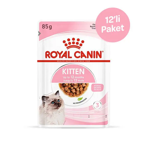Royal Canin Kitten Gravy İnstinctive Yaş Kedi Maması 85 GR x 12 Adet - 1