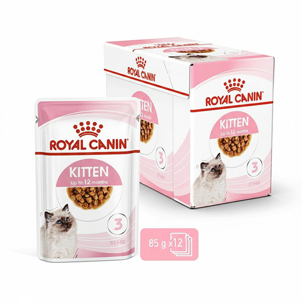 Royal Canin Kitten Gravy İnstinctive Yaş Kedi Maması 85 GR x 12 Adet - 4