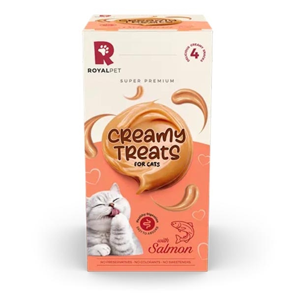RoyalPet Creamy Treats Somonlu Krema Kedi Ödülü 4 x 14 gr - 2