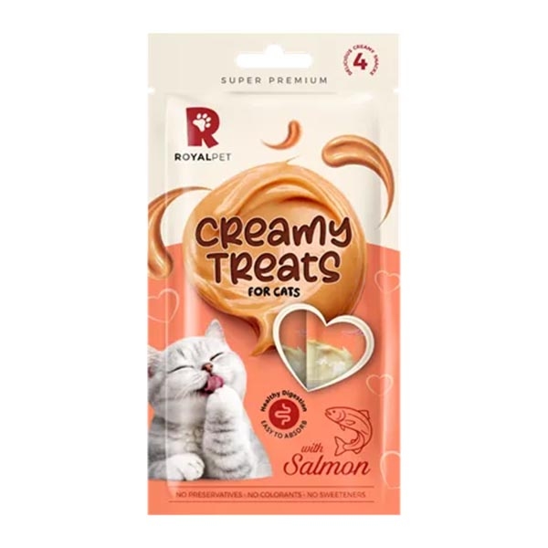 RoyalPet Creamy Treats Somonlu Krema Kedi Ödülü 4 x 14 gr - 3