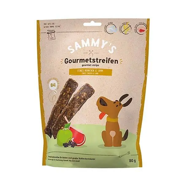 Bosch Sammy's Gourmet Stripes Tavuklu Kuzulu Köpek Ödülü 180 gr - 1