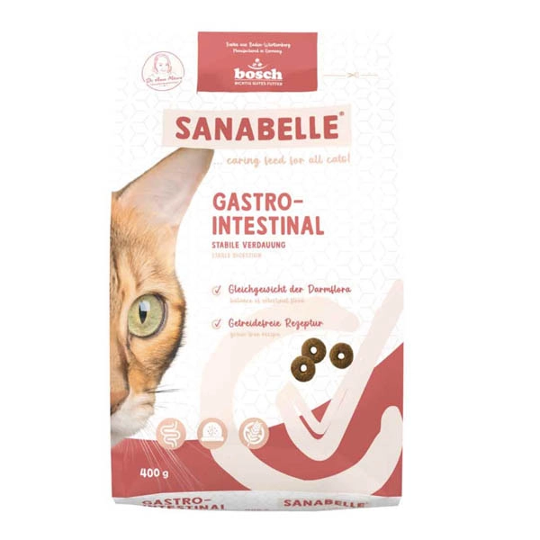 Sanabelle Gastrointestinal Hassas Mide ve Bağırsaklar İçin Özel Formül Kedi Maması 400 gr - 1