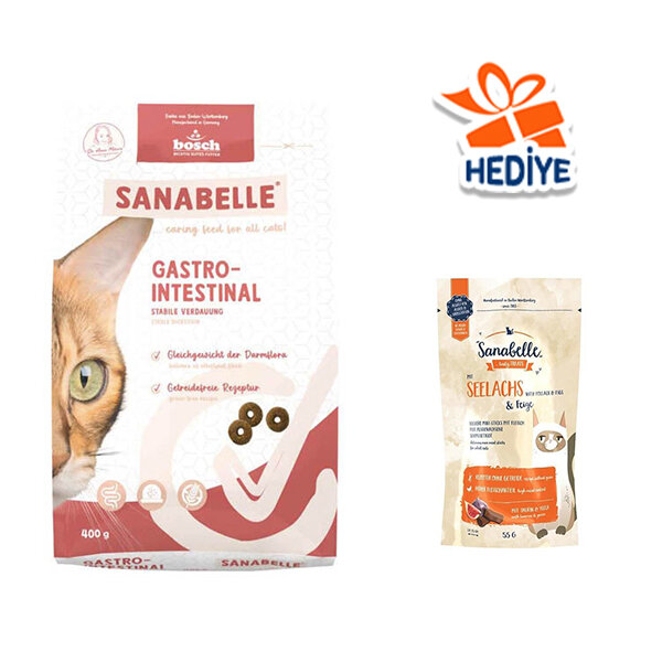 Sanabelle Gastrointestinal Hassas Mide ve Bağırsaklar İçin Özel Formül Kedi Maması 400 gr - 1